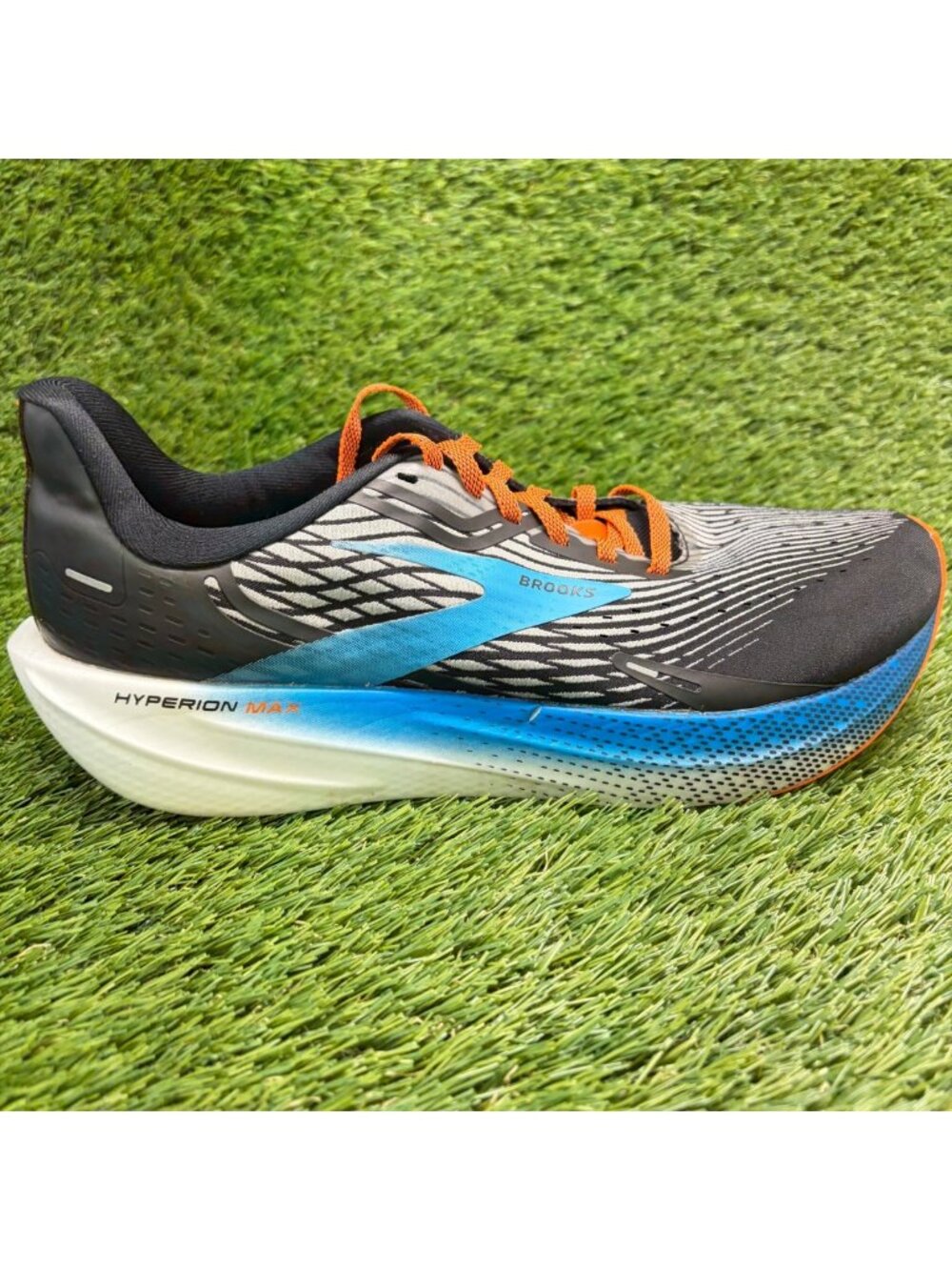 Brooks Hyperion Max Mens Size 10 Black Blue Athletic Running Shoes Sneakers
